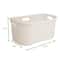 Mind Reader Ivory Laundry Basket with Cutout Handles